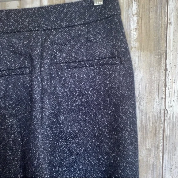 NWT ModCloth Decisions, Decisions Navy Blue Tweed High Rise Wide Leg Pants - Picture 7 of 9